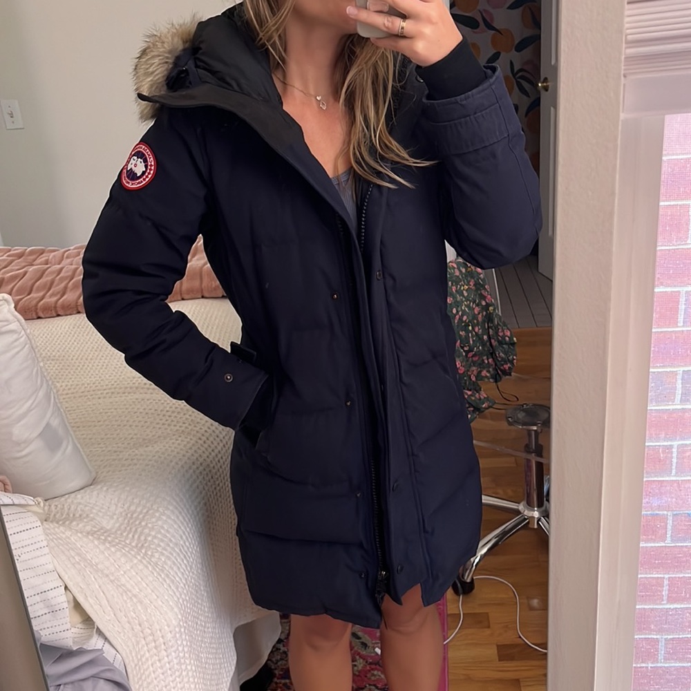 CANADA GOOSE NAVY SHELBURN PARKA